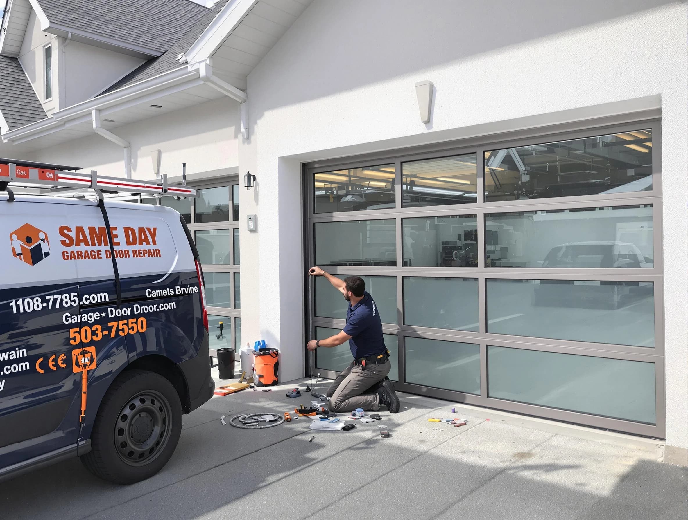 Same-day garage door repair service by The Village Garage Door Repair in The Village