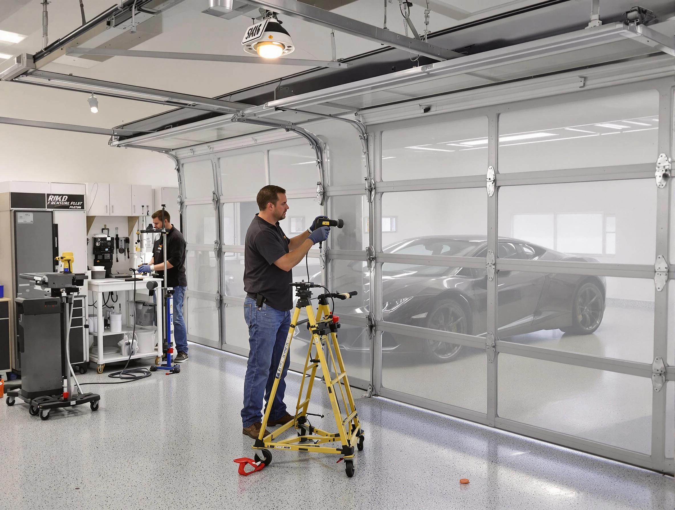 Garage Door Dents Repair in The Village