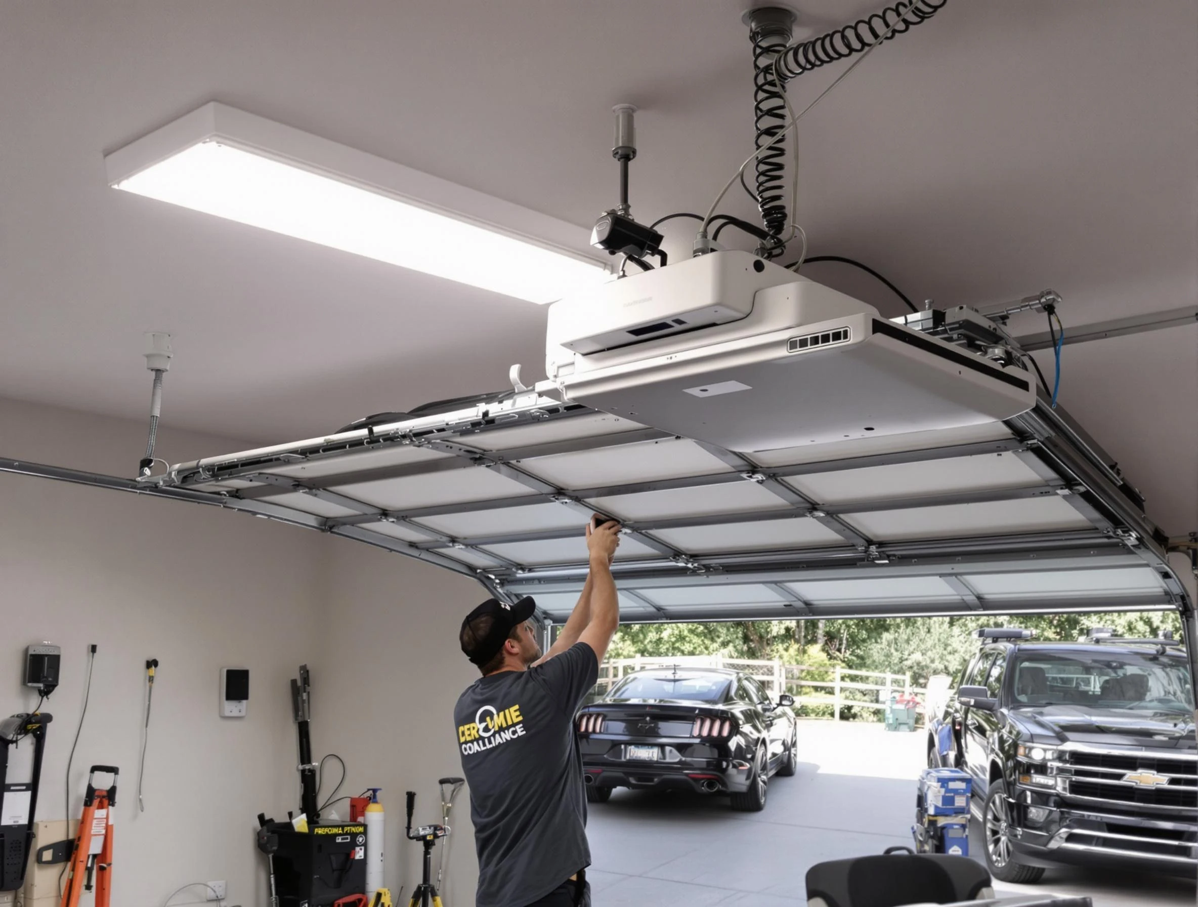 Garage Door Opener Installation in The Village
