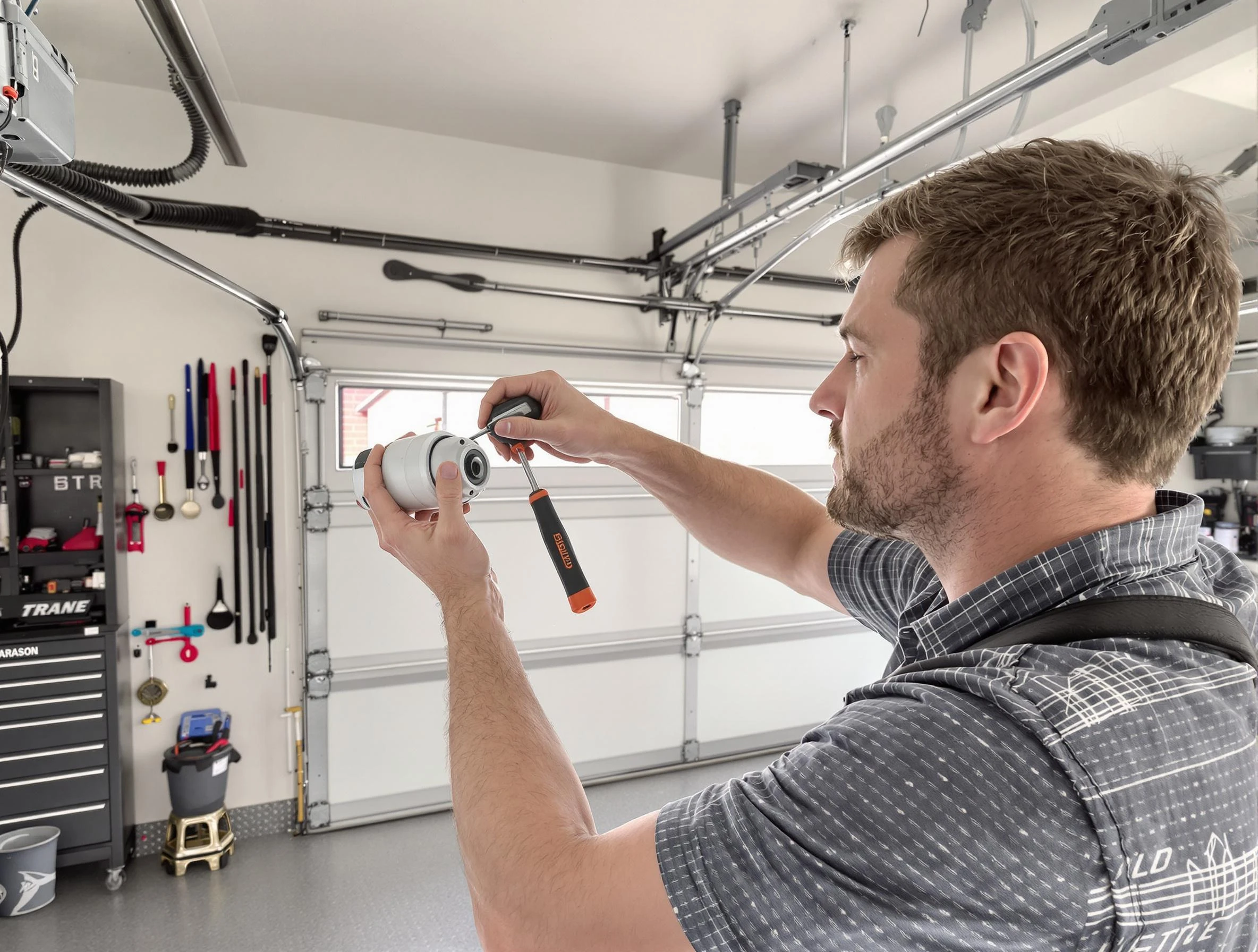 Garage door opener repair service by The Village Garage Door Repair in The Village