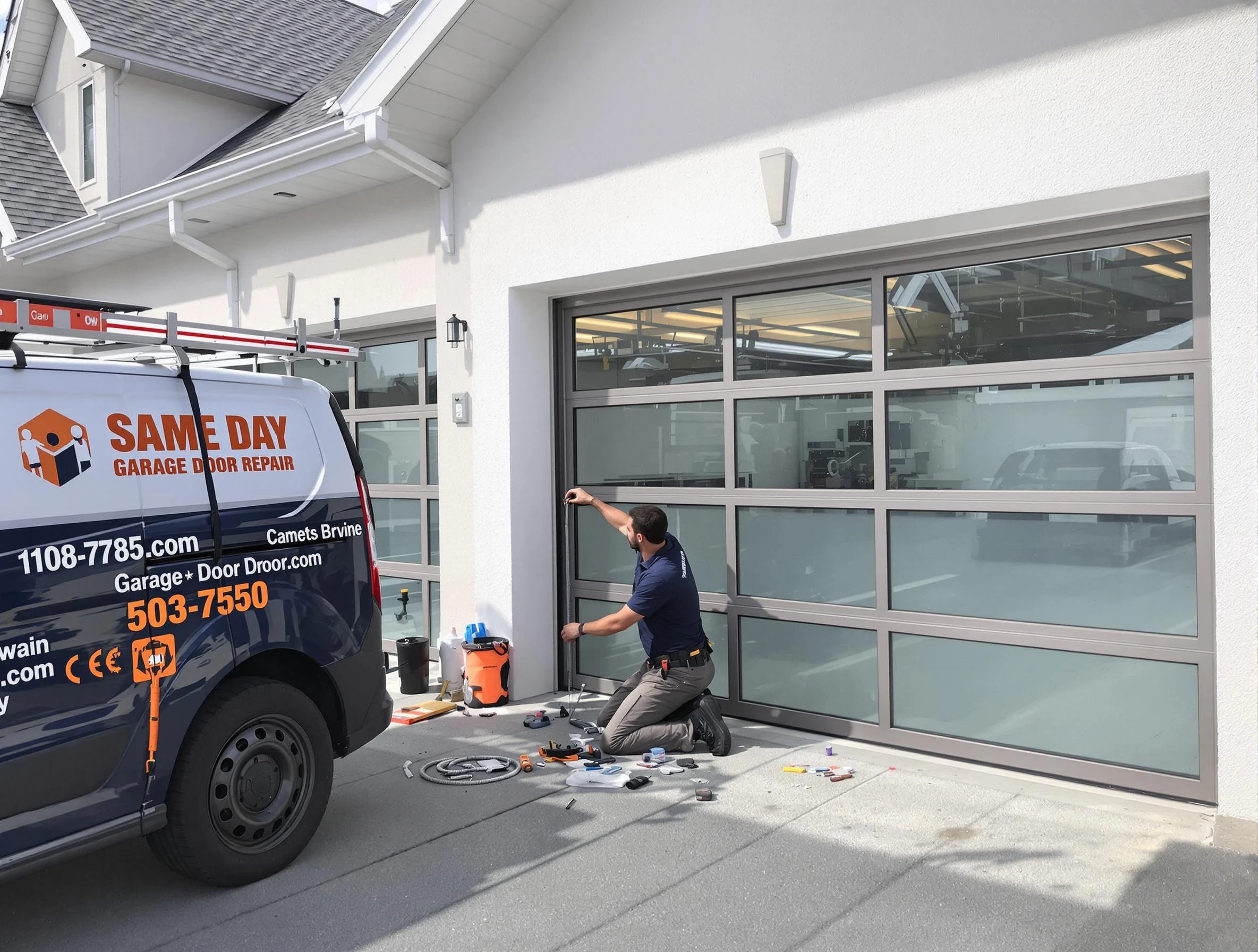 Same-day garage door repair service by The Village Garage Door Repair in The Village